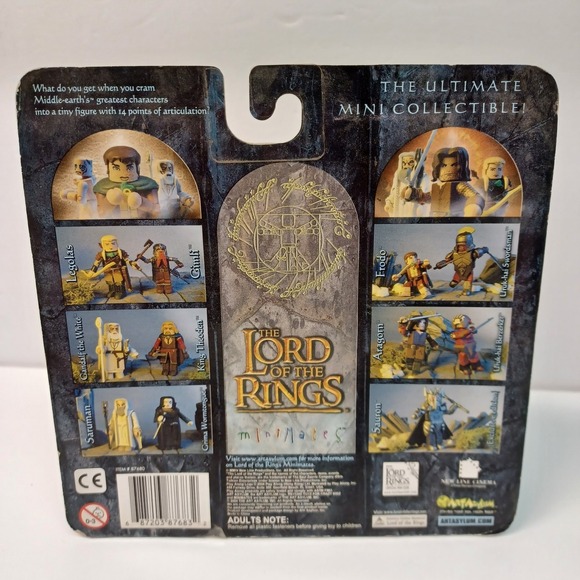 Lord Of The Rings Minimates Saruman & Wormtongue 2004 Mini Figures - Picture 2 of 2